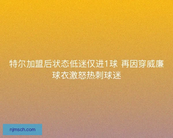 特尔加盟后状态低迷仅进1球 再因穿威廉球衣激怒热刺球迷